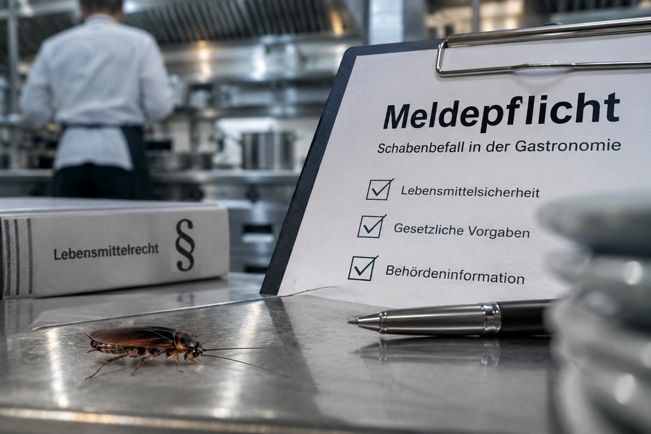 Schaben in der Gastronomie - ist Schädlingsbekämpfung Pflicht?