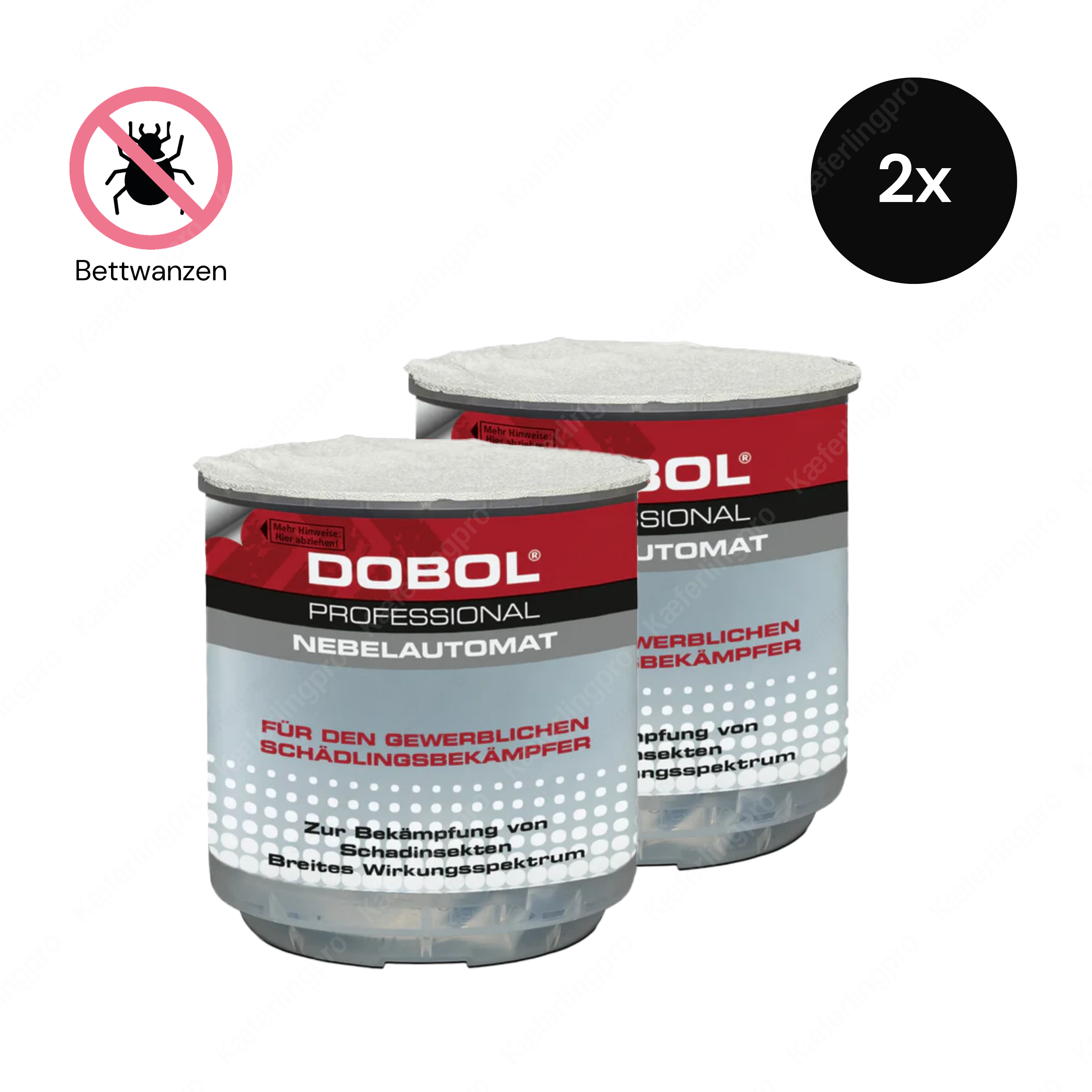 DOBOL Generador de humo y niebla 2 botes de 20 g – contra chinches de cama