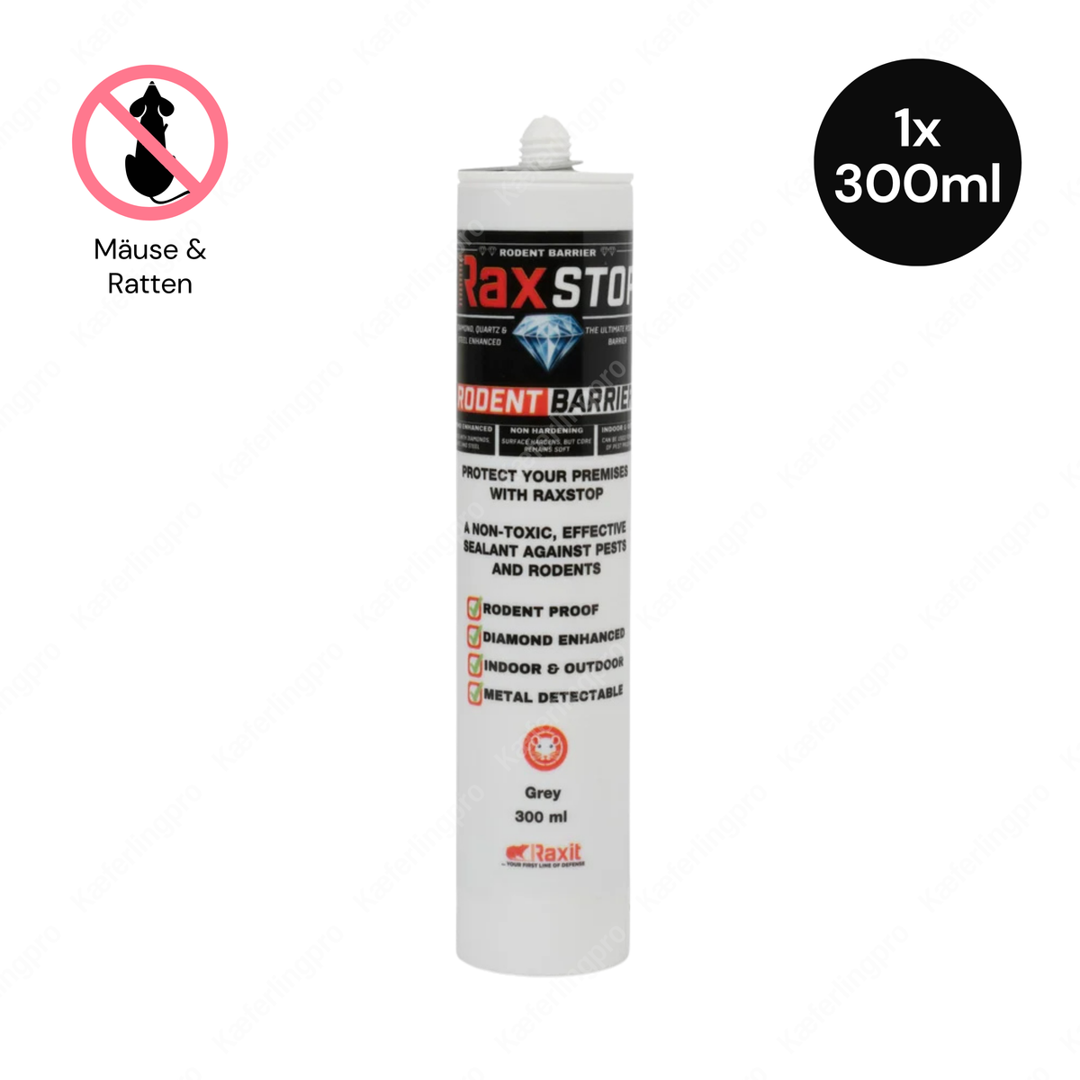 RAXSTOP Rodent Sealant 300 ml – Nagersichere Dichtmasse gegen Mäuse & Ratten