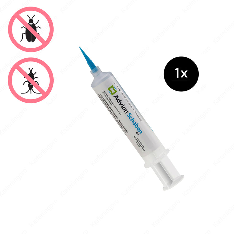 Advion Schabengel Kartusche 30 g – effektives Gel zur Bekämpfung von Schaben, Silberfischchen und Papierfischchen.