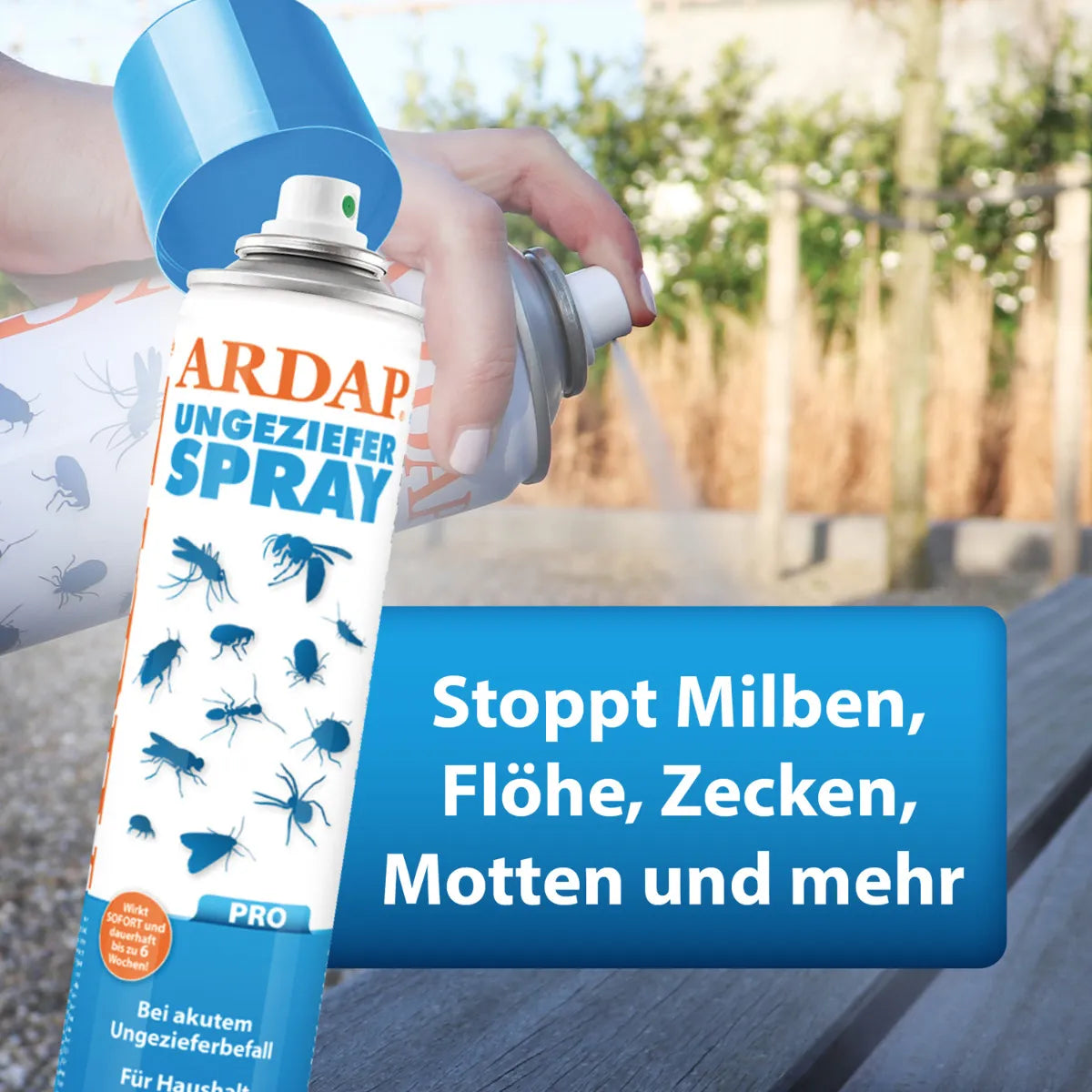 Ardap PRO® Spray antiparásitos - Bote aerosol de 750 ml
