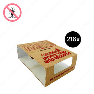 Catchmaster 288i Insektenfalle 216x – professionelle Monitorfalle zur Befallskontrolle von Schaben, Silberfischchen und anderen kriechenden Insekten. Ungiftige Klebefalle für den Einsatz in Küchen, Hotels, Gastronomie, Lagern und Lebensmittelbetrieben.