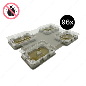 Die Catchmaster Bettwanzen Monitore im 96er-Set bieten eine effektive Lösung zur zuverlässigen Früherkennung von Bettwanzenbefall. Durch die kompakte, unauffällige Bauweise lassen sich die Fallen problemlos unter Matratzen, Betten oder Möbeln platzieren. Sie sind ungiftig, sicher in der Anwendung und ermöglichen eine schnelle Identifikation von Schädlingsaktivitäten. Perfekt für Hotels, Pensionen, Wohnungen und den professionellen Einsatz in der Schädlingsprävention.