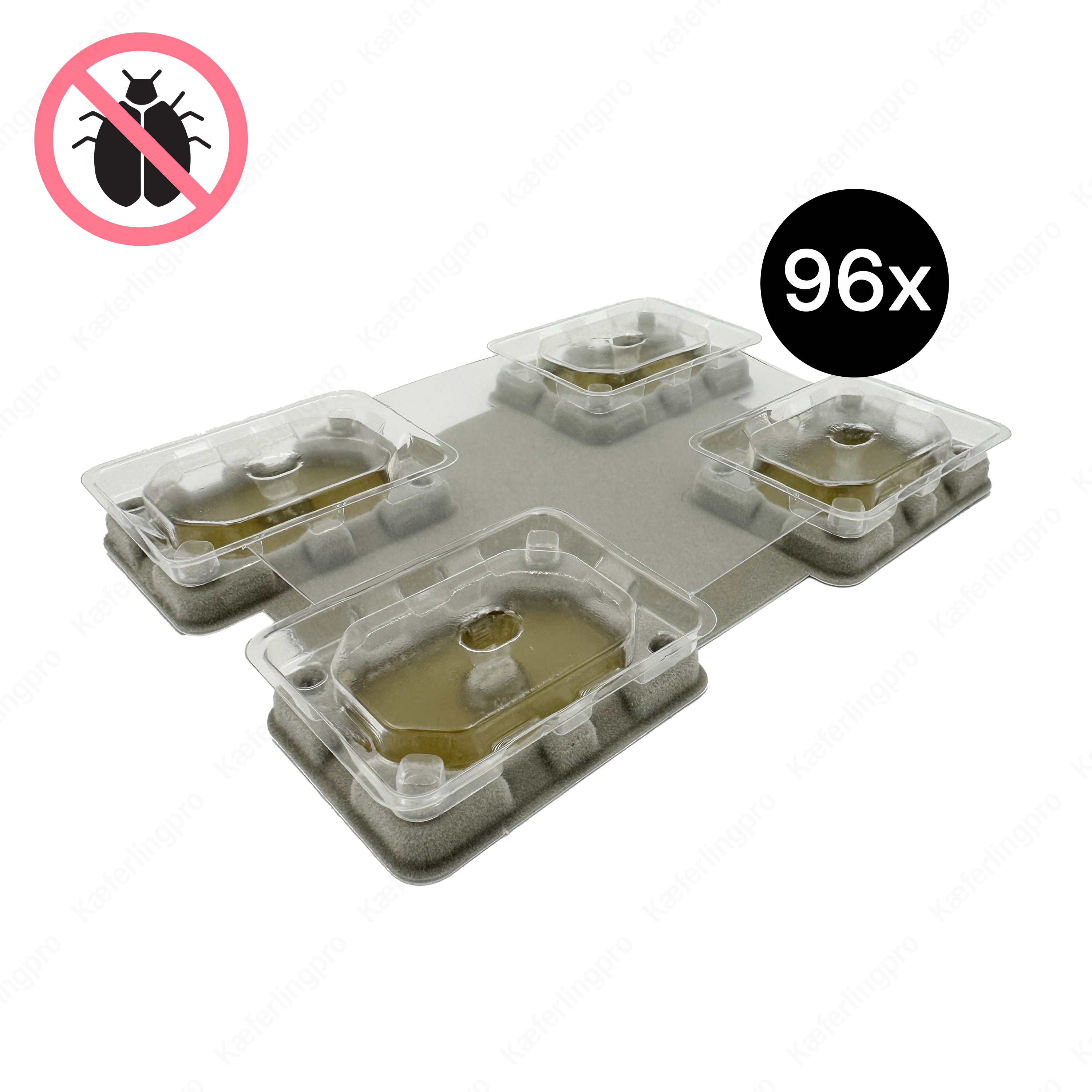 Die Catchmaster Bettwanzen Monitore im 96er-Set bieten eine effektive Lösung zur zuverlässigen Früherkennung von Bettwanzenbefall. Durch die kompakte, unauffällige Bauweise lassen sich die Fallen problemlos unter Matratzen, Betten oder Möbeln platzieren. Sie sind ungiftig, sicher in der Anwendung und ermöglichen eine schnelle Identifikation von Schädlingsaktivitäten. Perfekt für Hotels, Pensionen, Wohnungen und den professionellen Einsatz in der Schädlingsprävention.