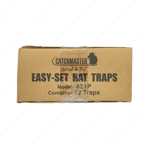 Mit den Catchmaster Easy-Set Rattenfallen im praktischen 12er-Set erhalten Sie ein professionelles Werkzeug für die wirksame Rattenbekämpfung. Die Schlagfallen zeichnen sich durch hohe Schlagkraft, einfache Handhabung und langlebige Verarbeitung aus. Dank wiederverwendbarem Design sind sie ideal für den regelmäßigen Einsatz in Kellern, Betrieben, Garagen oder Lagerräumen. Eine sichere, schnelle und saubere Lösung für Schädlingsbekämpfer und private Anwender.