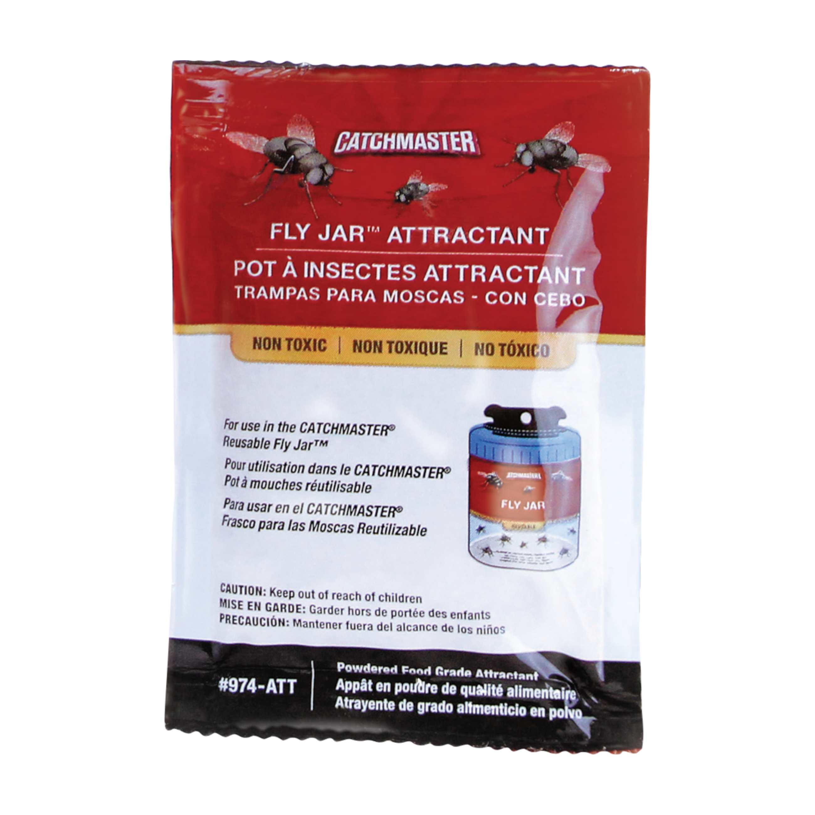 Catchmaster Lockstoff – Nachfüllköder für Fliegenfallen zur effektiven Fliegenbekämpfung im Außenbereich. 24 Stück, lange Wirkungsdauer, Made in USA
