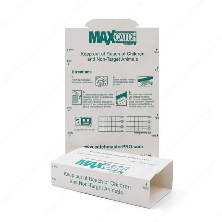 Catchmaster Max-Catch – 72 starke Klebeflächen mit Erdnussbutter-Lockstoff zur Bekämpfung von Mäusen und Insekten in sensiblen und gewerblichen Bereichen