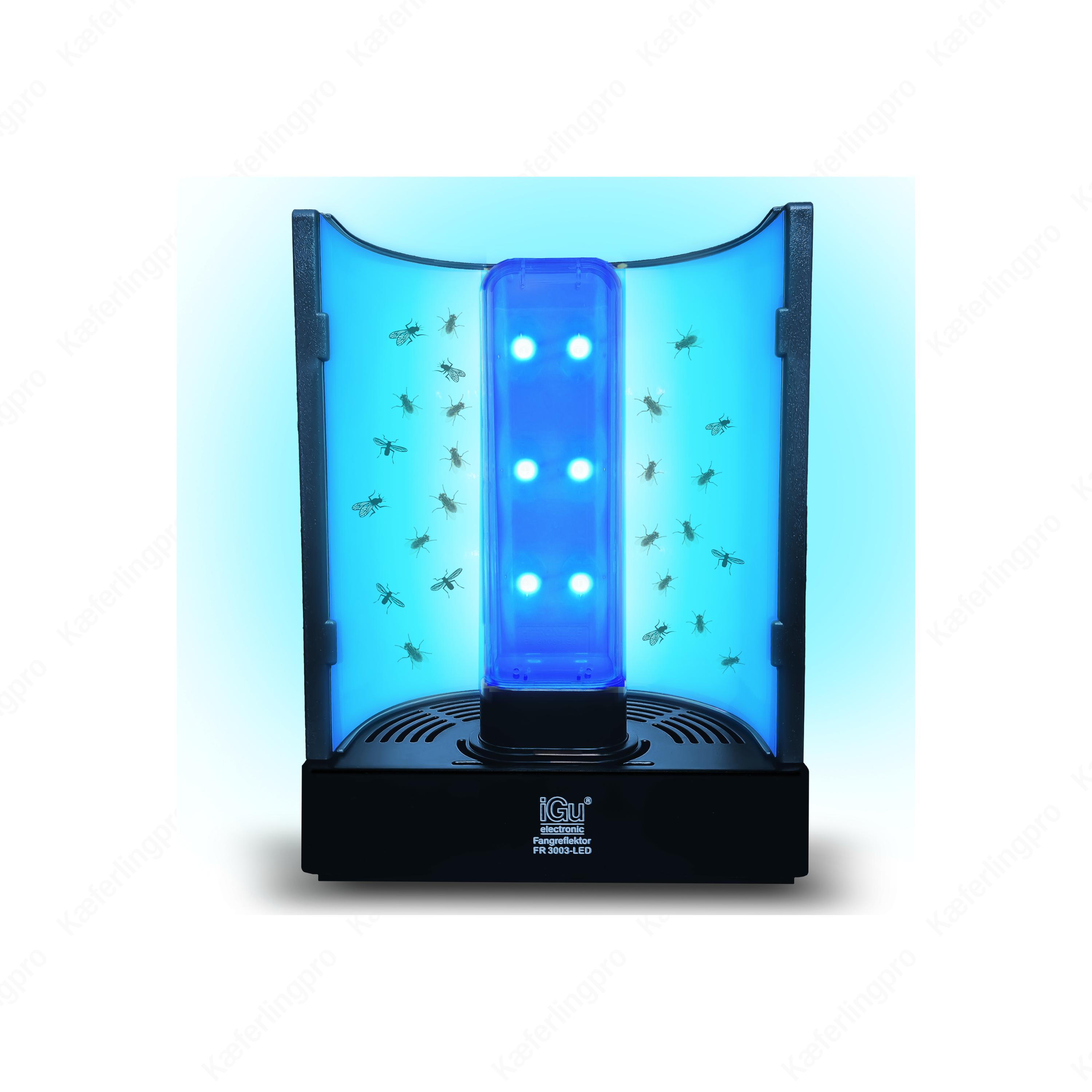 Fliegenfänger 3003 LED – UV-Insektenvernichter mit Fangfolie, 8er-Set