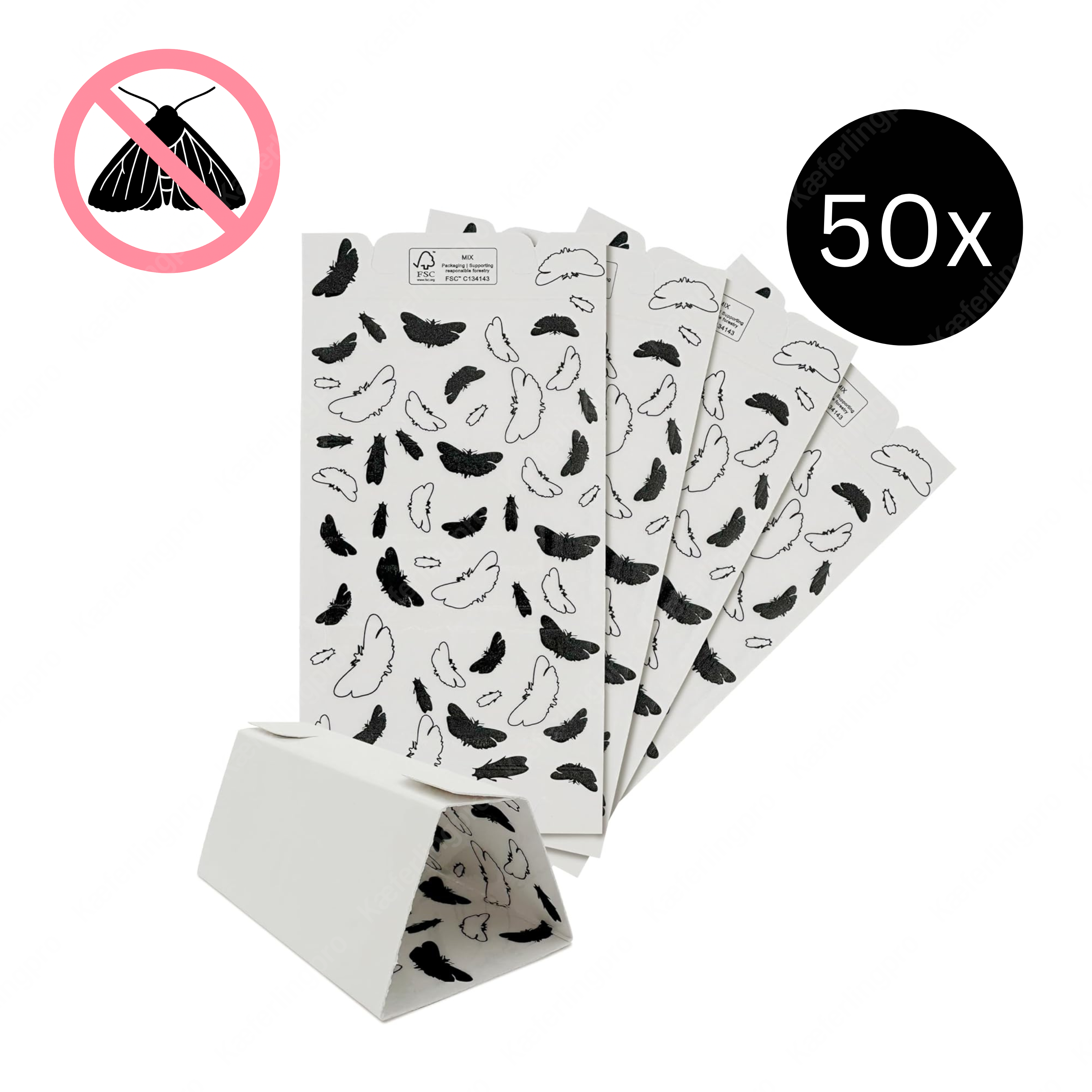 nk Lebensmittel-Mottenfalle – geruchlose Klebefalle mit Pheromon zur Speisemottenkontrolle in Küchen, Vorratslagern und Lebensmittelbetrieben