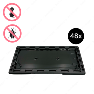 Schwarze Klebefalle 48x – starke Leimfallen zur effektiven Bekämpfung von Mäusen, Schaben und anderen Schädlingen. Giftfreie und hygienische Lösung für Küche, Lager, Gastronomie und Lebensmittelbetriebe.