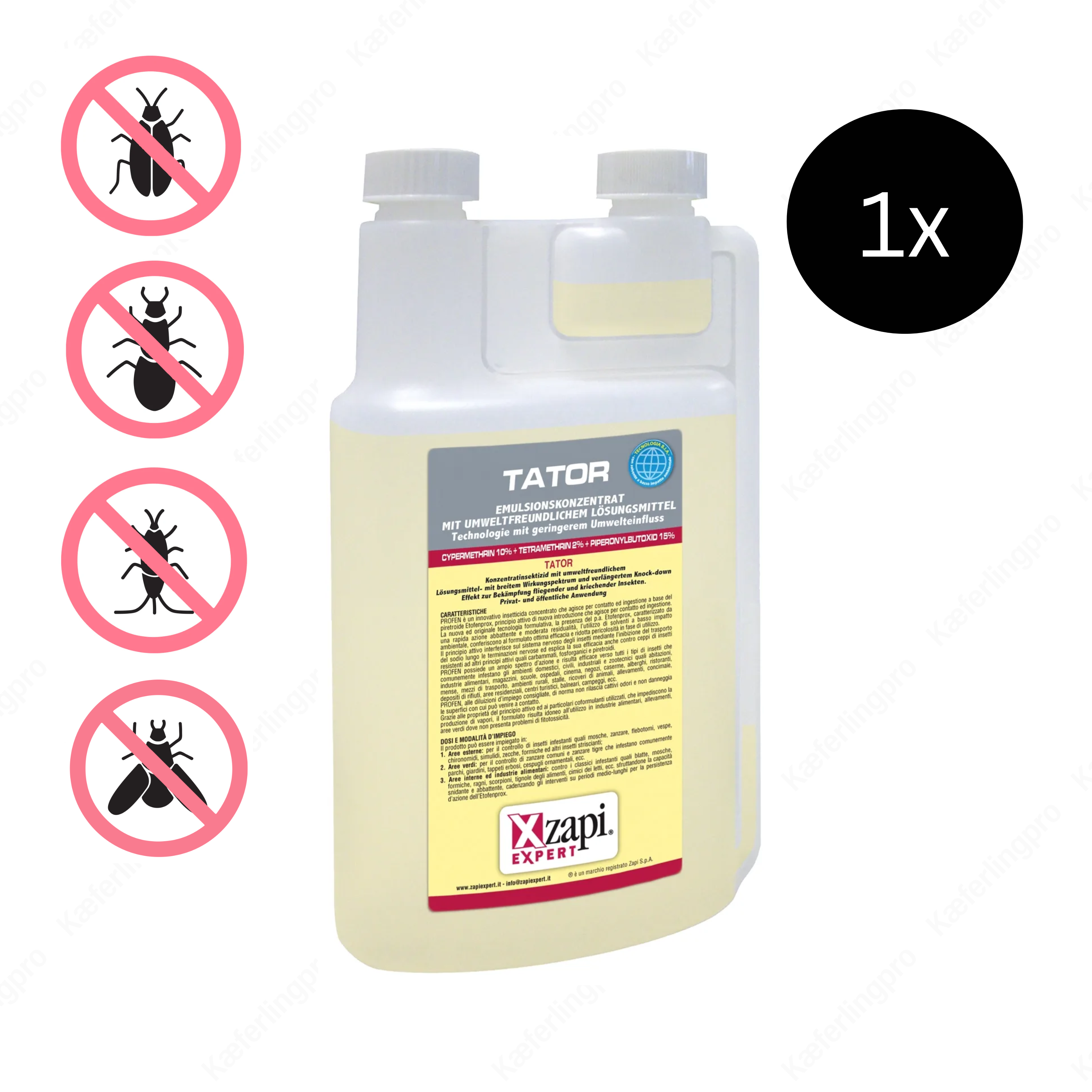 Tator – Concentrado contra insectos rastreros y voladores, 500 ml ...