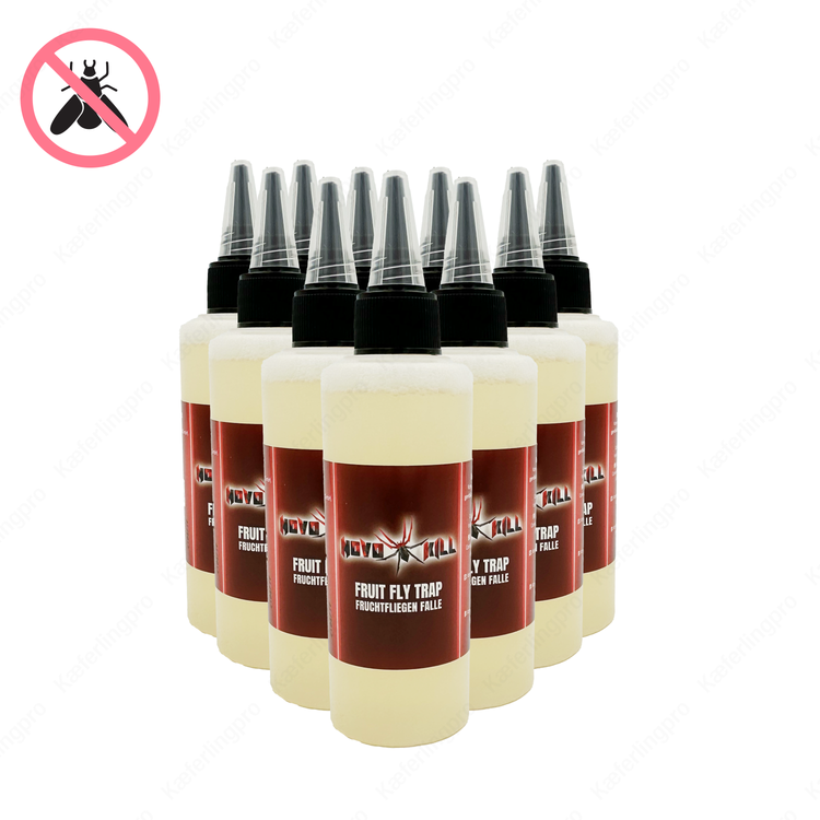 nk Fruchtfliegen-Lockstoff – 10 Flaschen à 100 ml für den Einsatz in Fruchtfliegenfallen zur gezielten Schädlingsbekämpfung